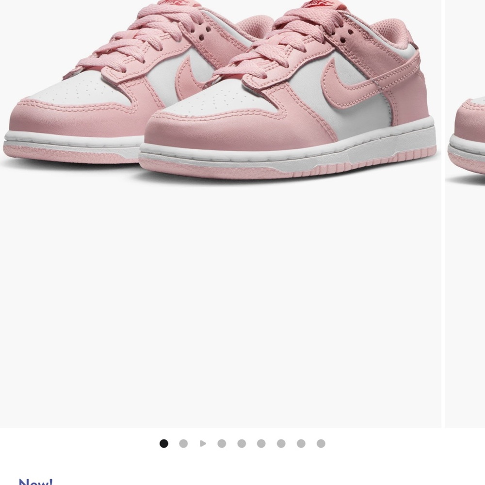 Nike Kids' Pink and White Sneakers